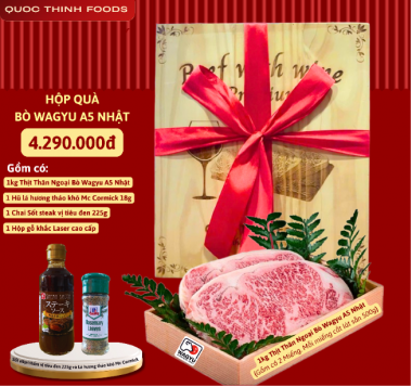 HỘP QUÀ BÒ WAGYU A5 NHẬT