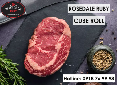 Đầu Thăn Ngoại Bò Úc không xương Rosedale Ruby - 150 ngày nuôi ngũ cốc - 1 kg 