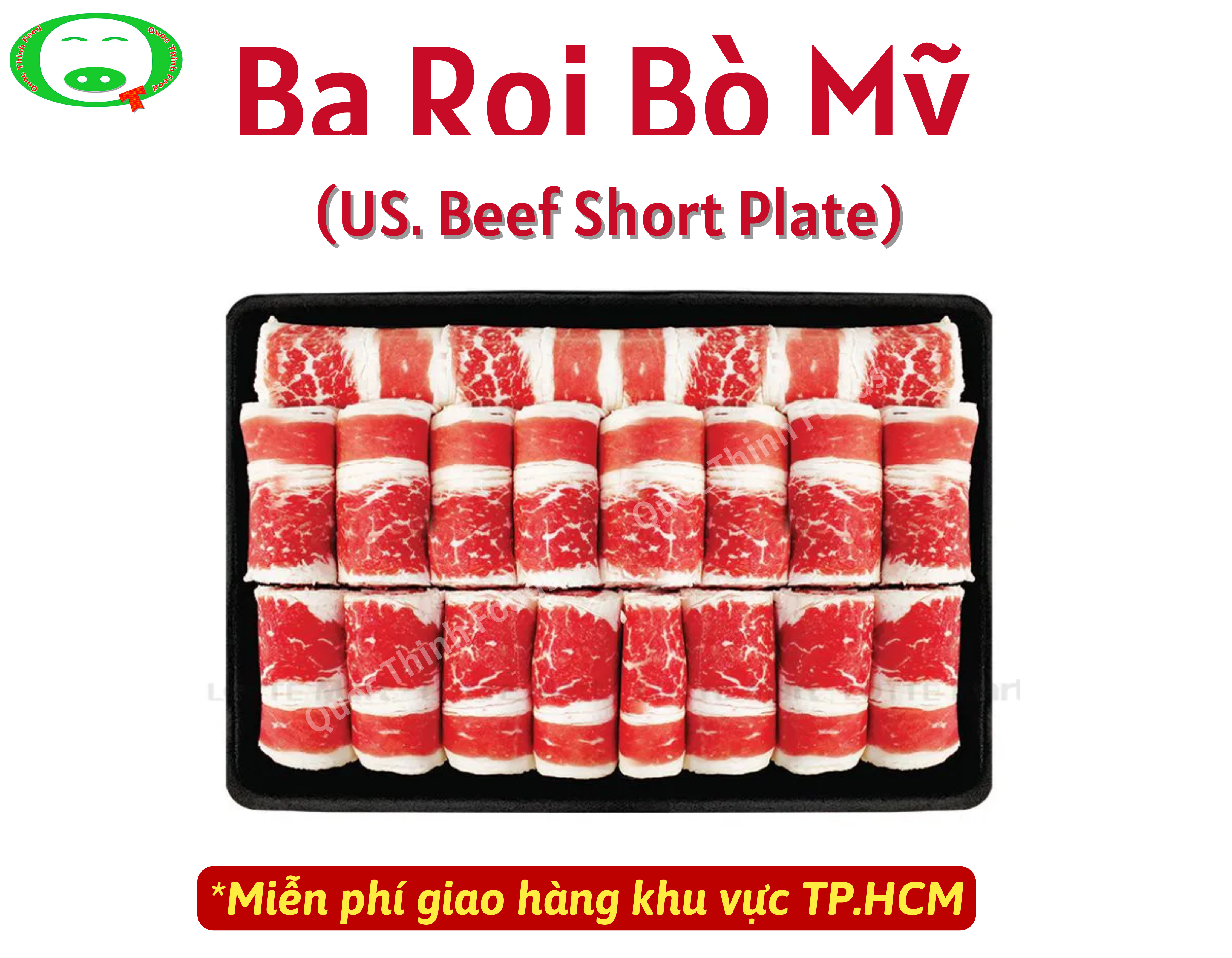 Ba Rọi Bò Mỹ (US. Beef Short Plate) - 500g